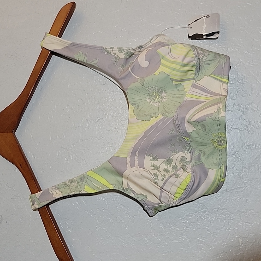FREE PEOPLE Sports Bra Wave Crush Bright Lime Combo XS